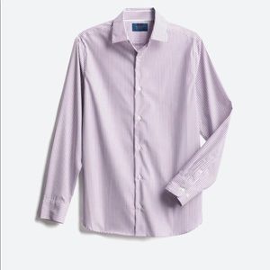 Fairlane 24/7 Long Sleeve Vertical Stripe Shirt Size Medium